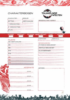 Taumelnde Welten Charakterbogen